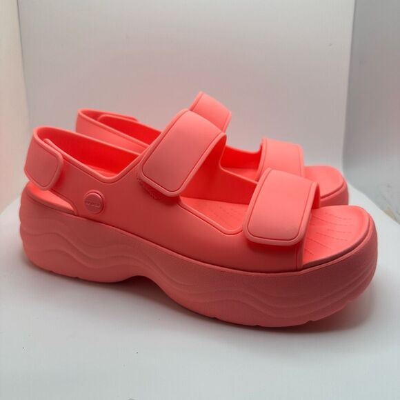 CROCS WOMENS SKYLINE SANDAL PINK WOMENS  7 - RETURN - Picture 1 of 7